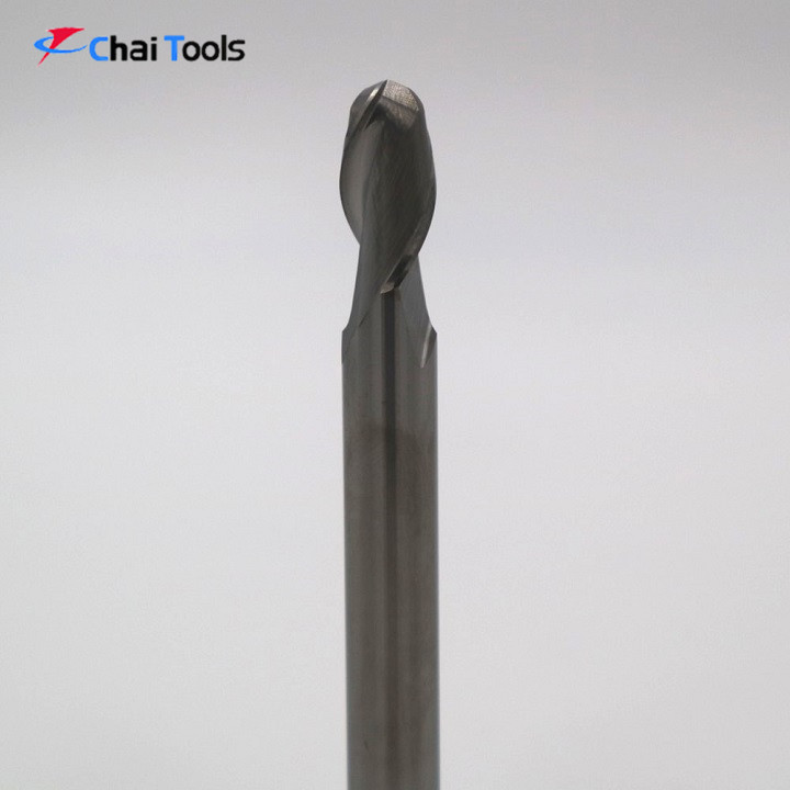 Solid carbide 2 Flutes Ball Nose Endmill cutter for aluminum